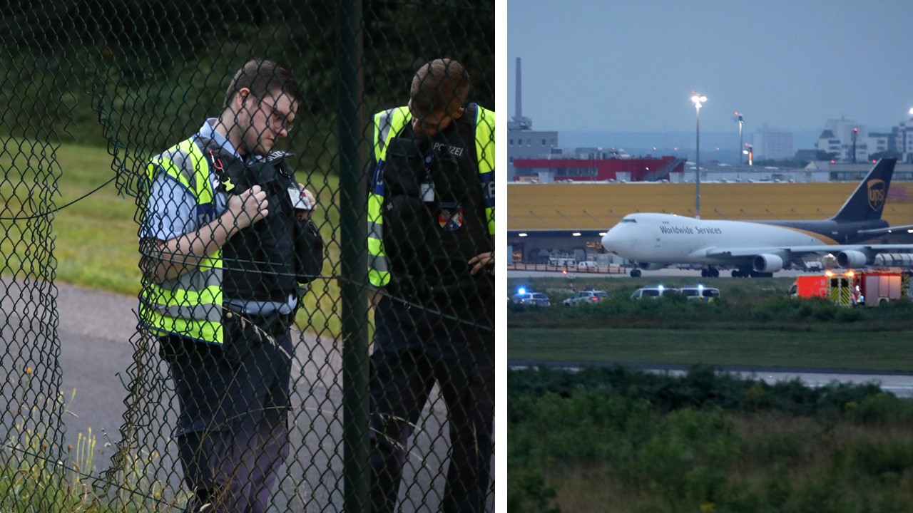 Die Täter schnitten ein Loch in den Zaun des Flughafens Köln-Bonn und hindern seitdem alle Flugzeuge an Starts und Landungen.
