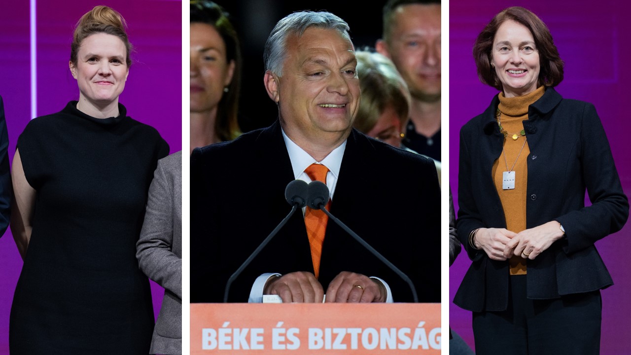 Die deutschen Politikerinnen Terry Reintke (Grüne, links) und Katarina Barley (SPD) wollen eine Brandmauer gegen die „Patrioten für Europa“ von Viktor Orbán.