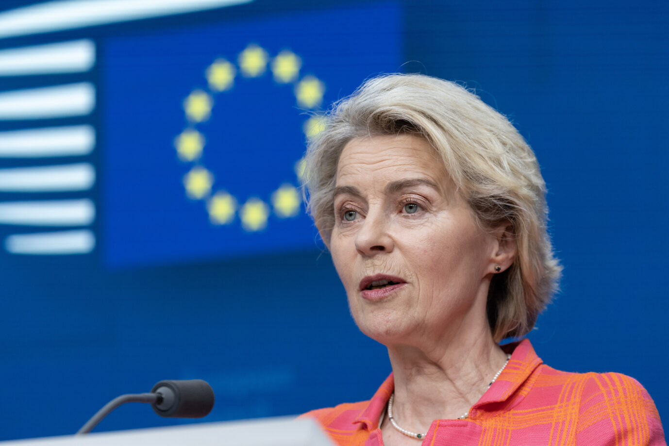 EU-Kommissionspräsidentin Ursula von der Leyen (CDU) muß um ihre Wiederwahl zittern.