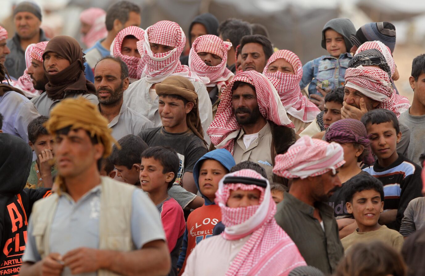 Syrer in Amman, Jordanien. Viele von ihnen wollen, auch wegen des Bürgergeldes, weiter nach Deutschland.