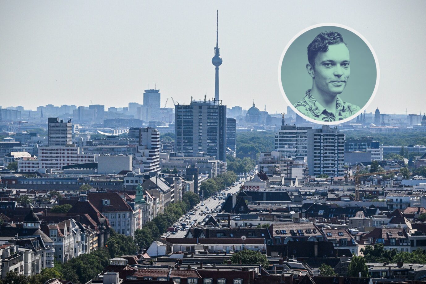Das Bild zeigt Berlin von oben. Neubau gibt es fast nur noch für Asylbewerber.