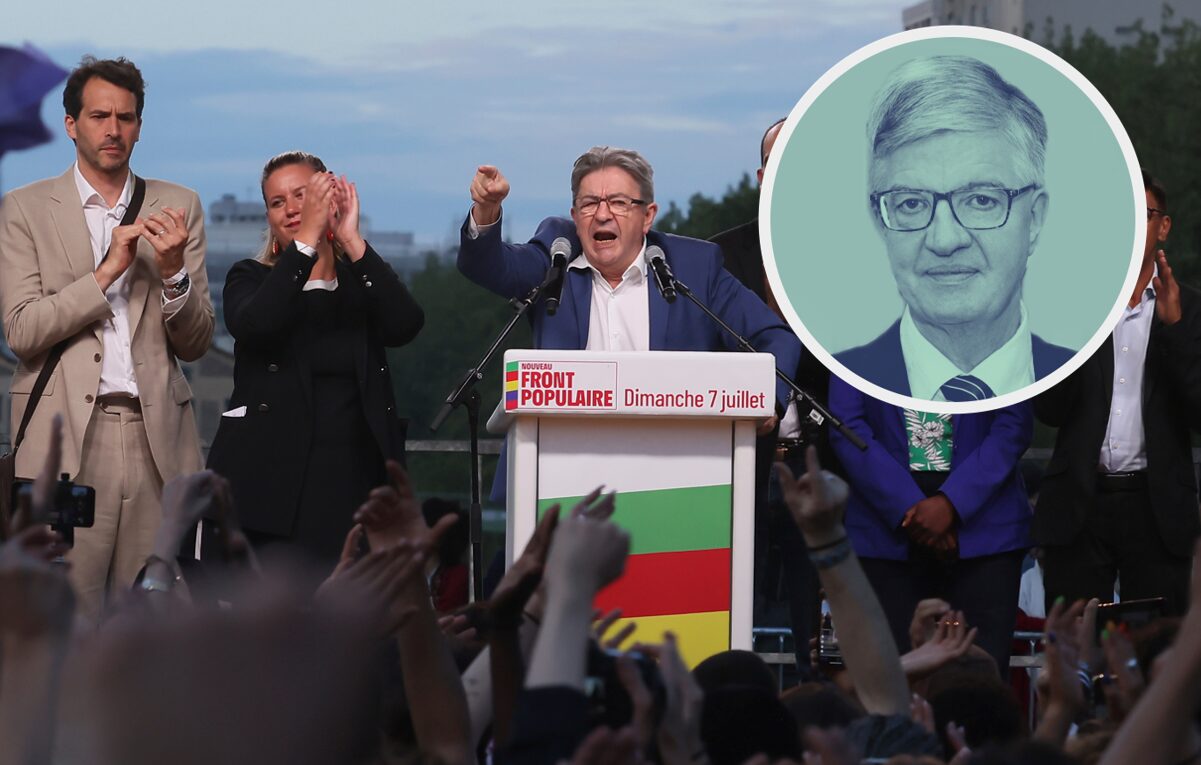 Wahlsieger Mélenchon am Rednerpult: Die Linken mögen in Frankreich jubeln, doch der Rechtstrend hält an.
