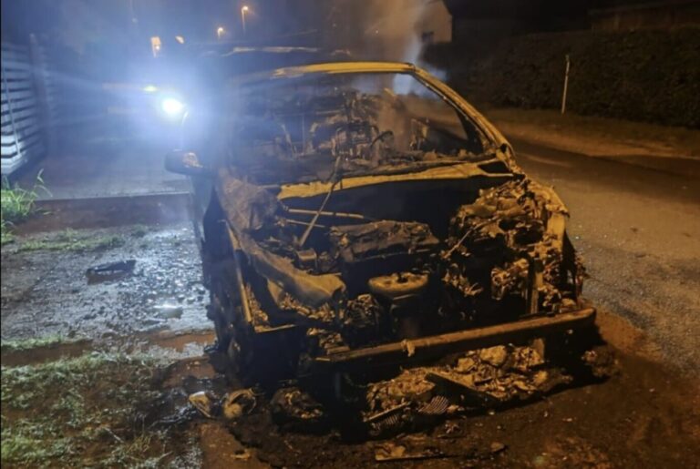 Das Auto des AfD-Abgeordneten wurde bei Brandanschlägen zerstört.