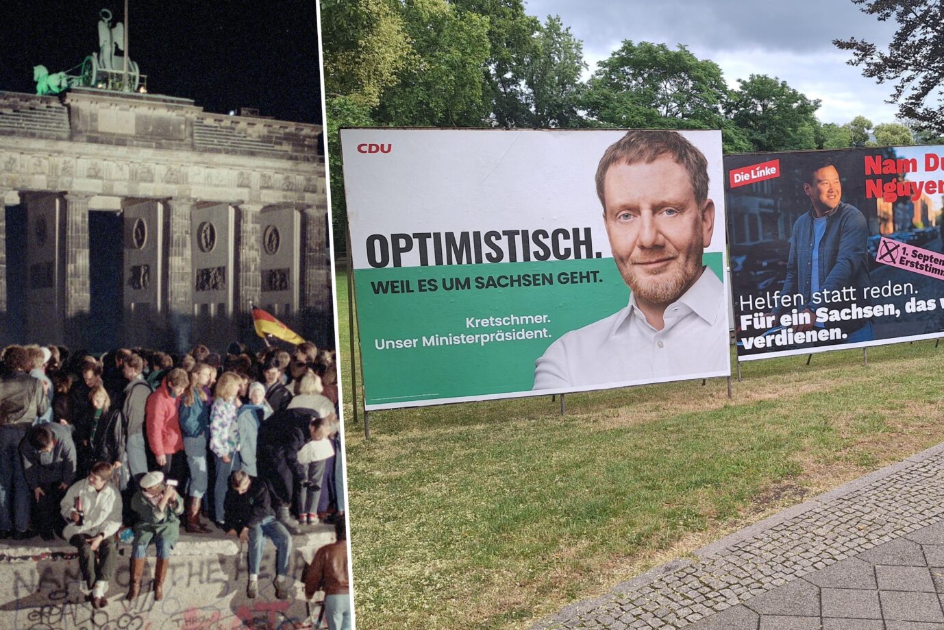 Über drei Jahrzehnte nach 89 klaffen die Gräben zwischen dem Osten und Westen der Bundesrepublik offener denn. In den neuen Bundesländern regt sich eine selbstbewußte politische Kultur, die nicht mehr belehrt werden will – das werden auch die kommenden Landtagswahlen zeigen. Die Landtagswahlen in Sachsen und Thüringen sind Ausdruck eines spezifisch ostdeutschen Geschichtsbewußtseins Montage: picture alliance / dts-Agentur | -/ picture alliance / dpa | Martti Kainulainen