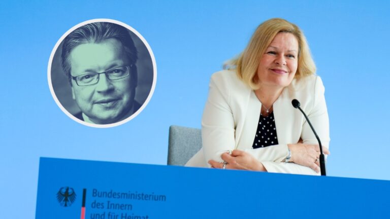 Bundesinnenministerin Nancy Faeser: Sie hat selbst die Niederlage des Compact-Verbots weggelächelt (Themenbild)