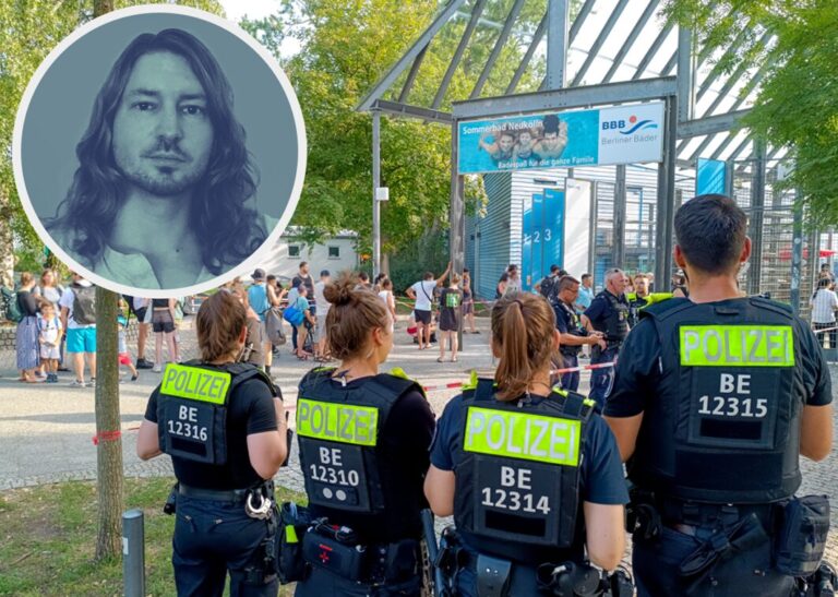 Wenn die Polizei wieder zum Freibad ausrücken muß, weiß ein Experte schon, was los ist.