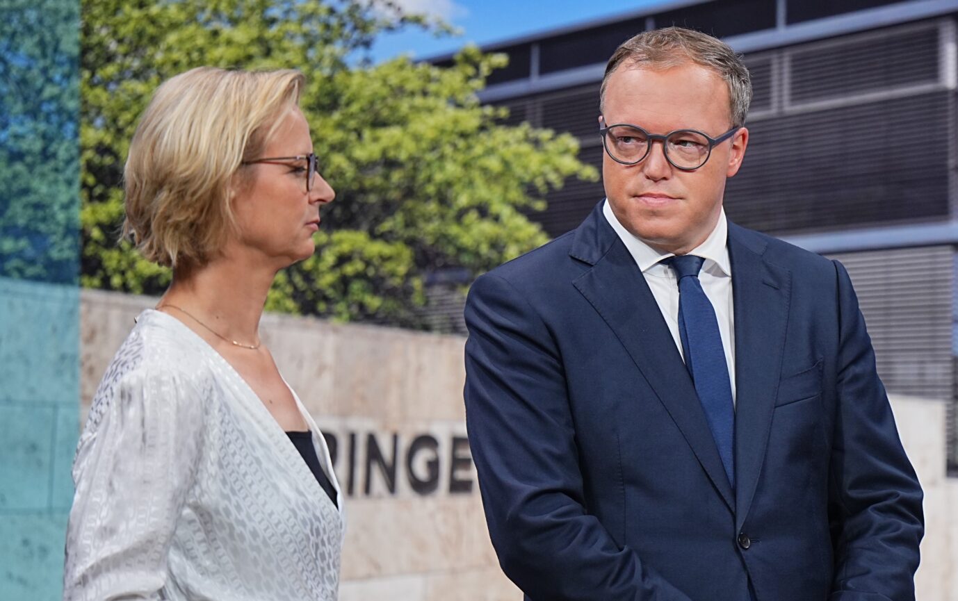 BSW-Chefin und CDU-Spitzenkandidat Mario Voigt schachern mit der SPD bereits um Posten – auch um den des Landtagspräsidenten.