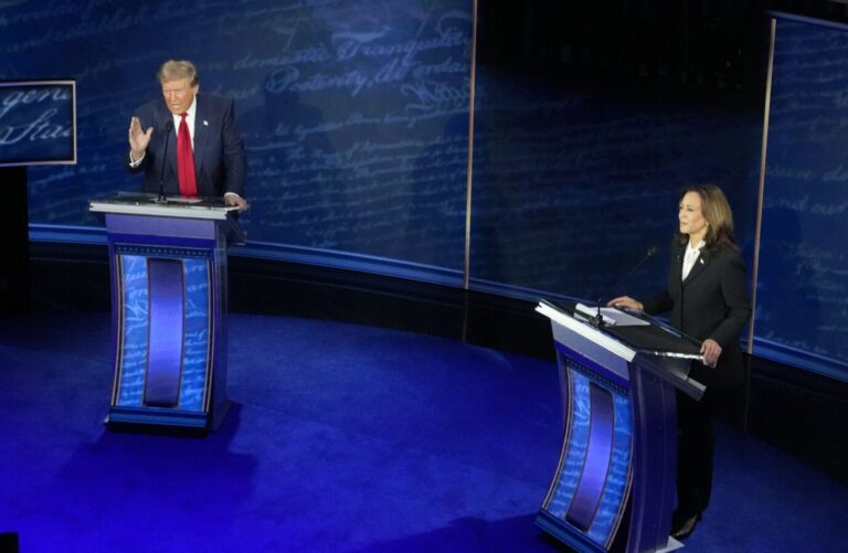 Donald Trump und Kamala Harris trafen in der Nacht in ihrem ersten TV-Duell aufeinander.