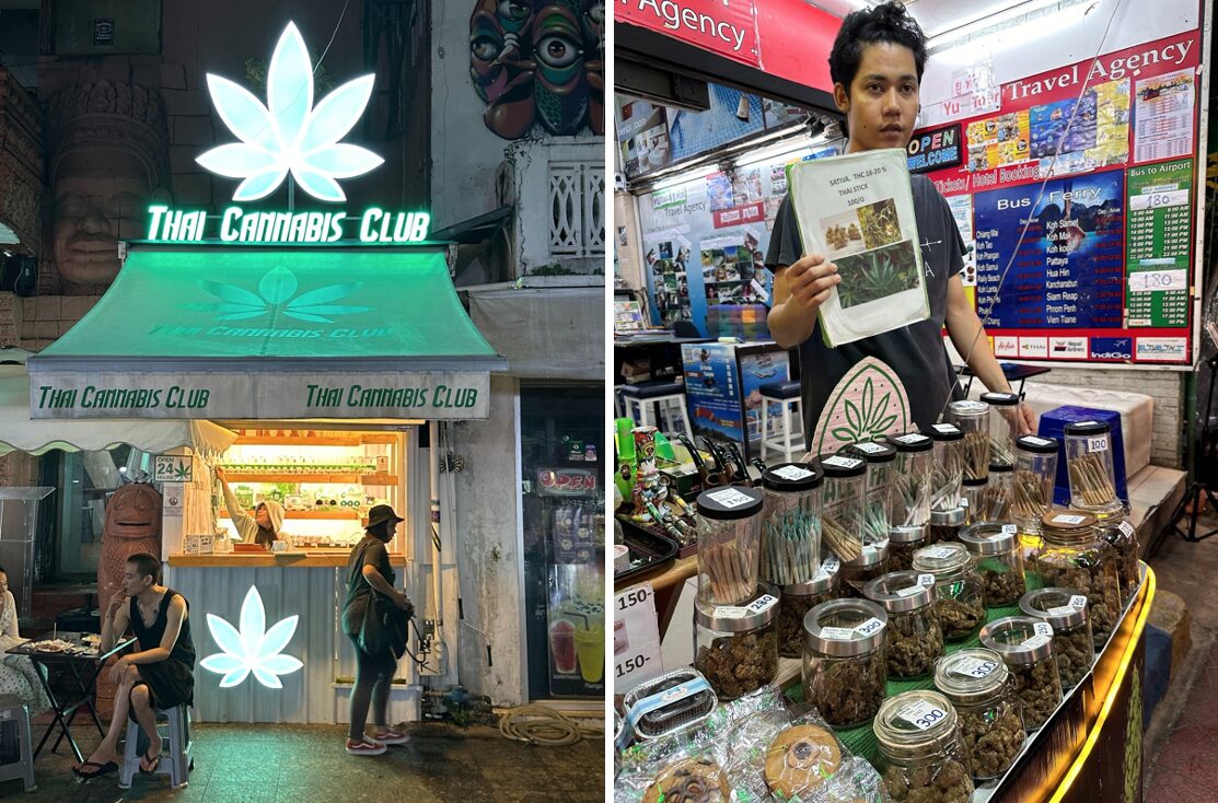 Cannabis-Verkaufsstellen in Thailand: Manche Touristen besuchen das Land extra, um die Droge zu konsumieren