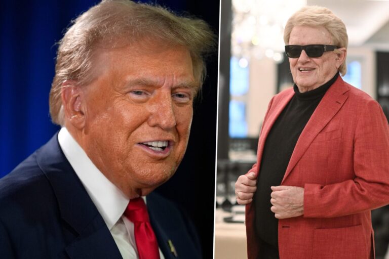 Das Bild zeigt Donald Trump und Heino.