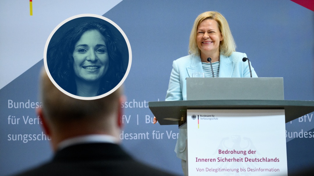 Bundesinnenministerin Nancy Faeser (SPD): Ein sogenannter Bürgerrat hat ihr empfohlen, angebliche Desinformation stärker zu sanktionieren (Themenbild/Collage)