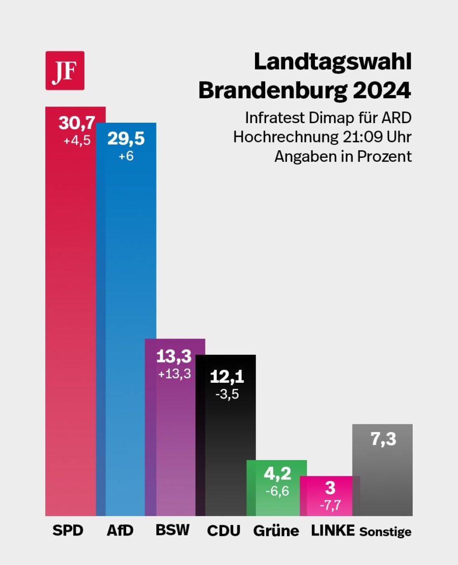 Wahlgrafik Brandenburg