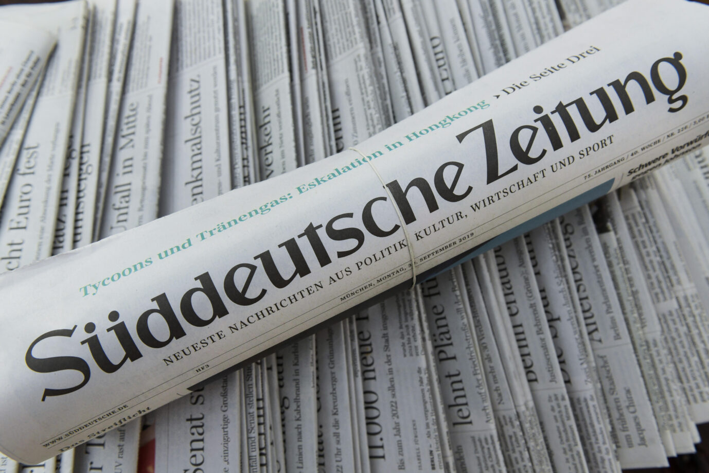 Bayerns Vorzeigemedium: Die „Süddeutschen Zeitung“ auf Schrumpfkurs. Foto: picture alliance / Bildagentur-online/Schoening | Bildagentur-online/Schoening