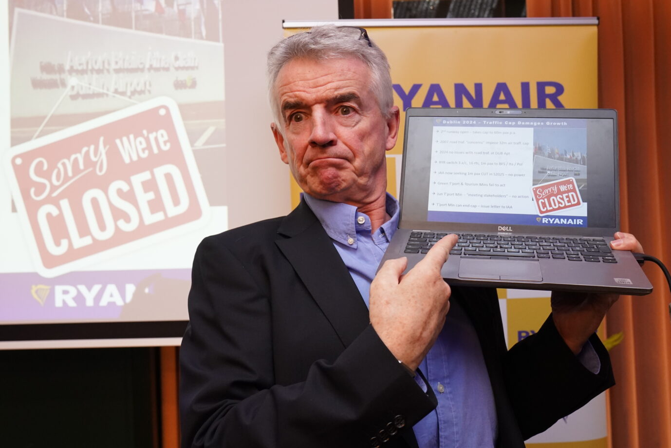 Ryanair-Chef Michael O'Leary hat schlechte Nachrichten: Seine Fluggesellschaft streicht viele Flüge in Deutschland.