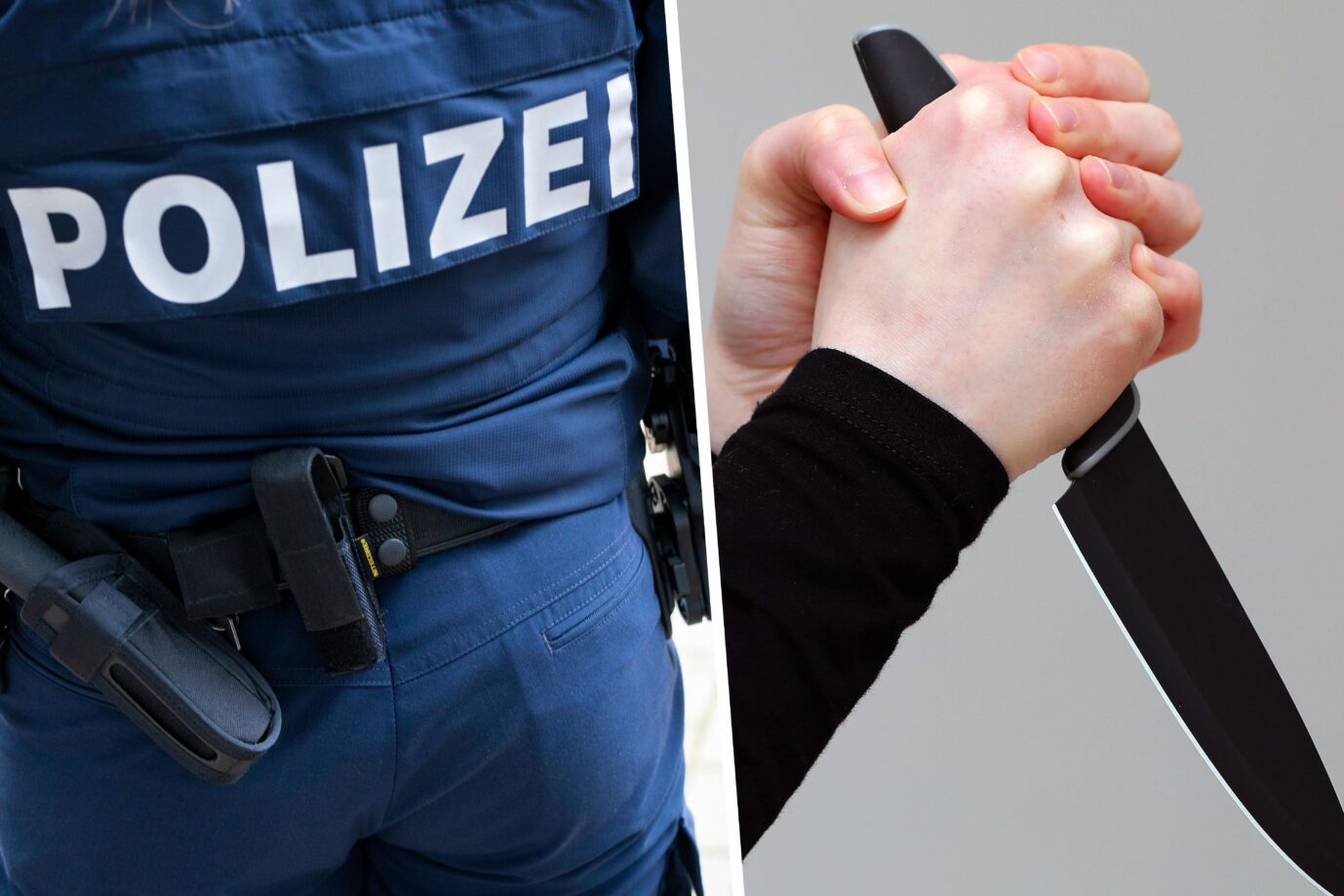 Nach seiner Tat mit dem Messer ließ sich der 32jährige ohne Widerstand von der Polizei abführen - war er Islamist? Foto: picture alliance / CHROMORANGE | Michael Bihlmayer/ picture alliance / pressefoto_korb | Micha Korb