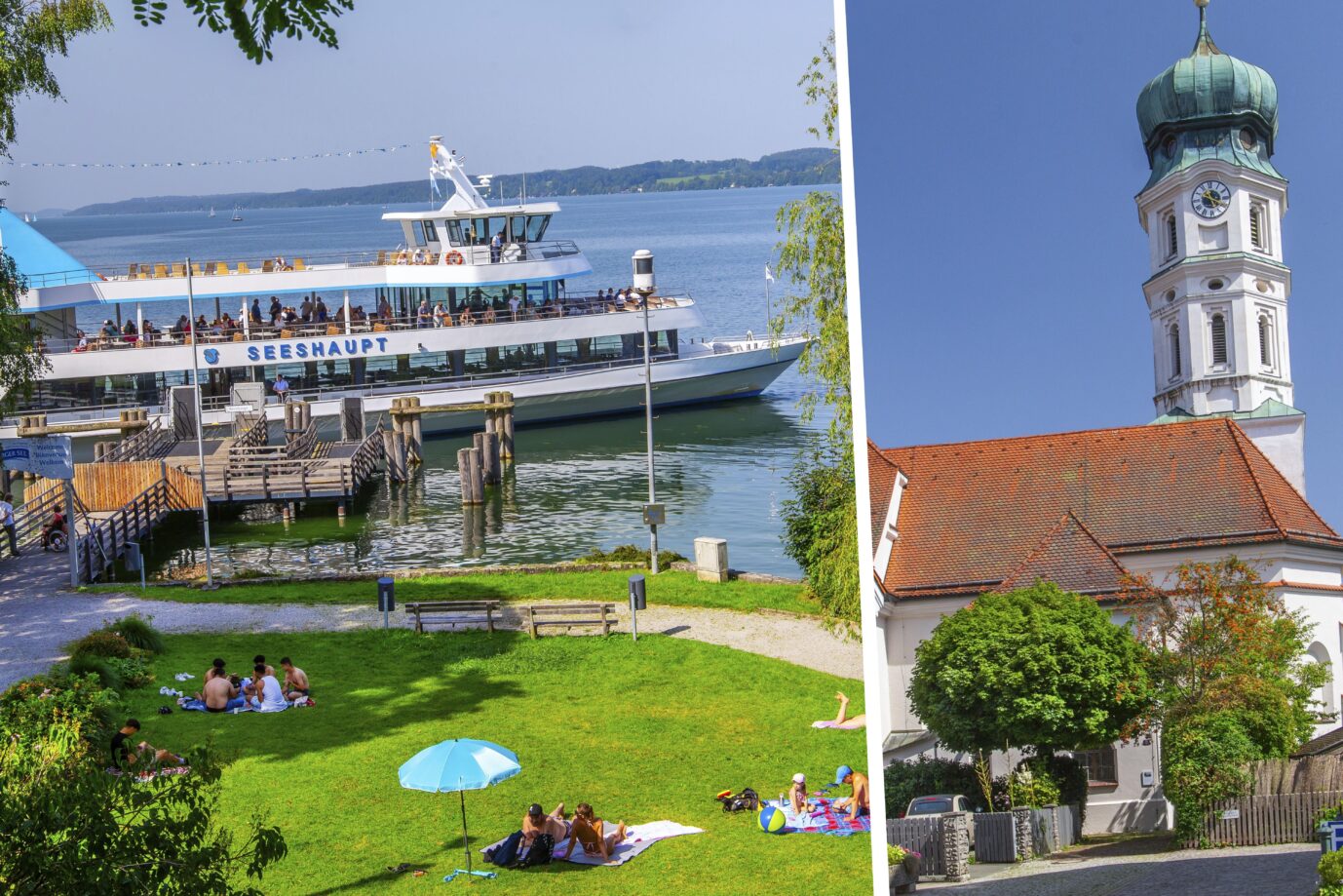 Wasser und schöne Bausubstanz: Das hat Seeshaupt in Oberbayern zu bieten. Der Ort sollte bis zuletzt eine Asylunterkunft bekommen. Foto: picture alliance / imageBROKER | Günter Gräfenhain/ picture alliance / imageBROKER | Günter Gräfenhain