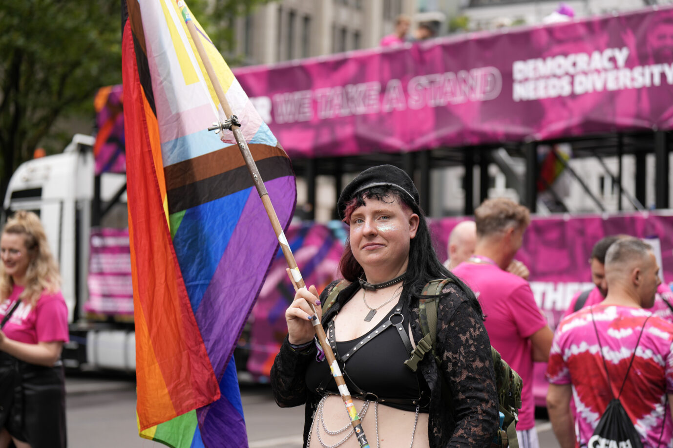 Ein Transsexueller beim Christopher Street Day 2024 in Berlin: Hier werden die meisten Anträge nach Selbstbestimmungsgesetz gestellt. (Themenbild)