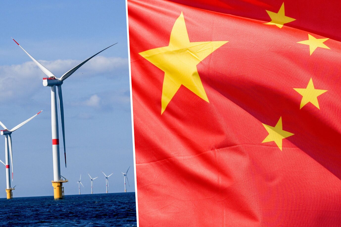 Während die EU China mit Zöllen belegt, steigt die Volksrepublik in die deutsche Energieinfrastruktur ein Montage: picture alliance / imageBROKER | Dirk v. Mallinckrodt/ picture alliance / abaca | Tesson/ANDBZ/ABACA