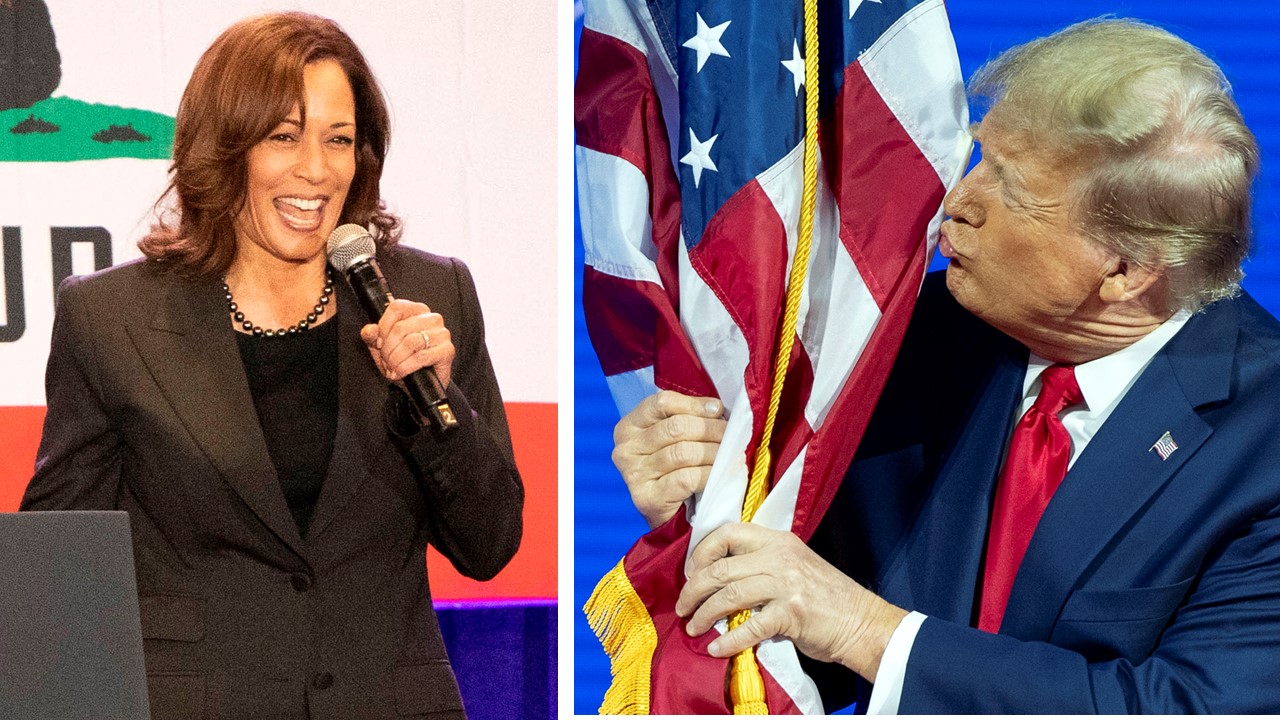 Umfrage: Die Deutschen sehen einen Sieg von Kamala Harris gegen Donald Trump voraus.