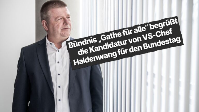 Verfassungsschutz-Chef Thomas Haldenwang und die Überschrift der Autonomen-Erklärung auf deren Webseite.