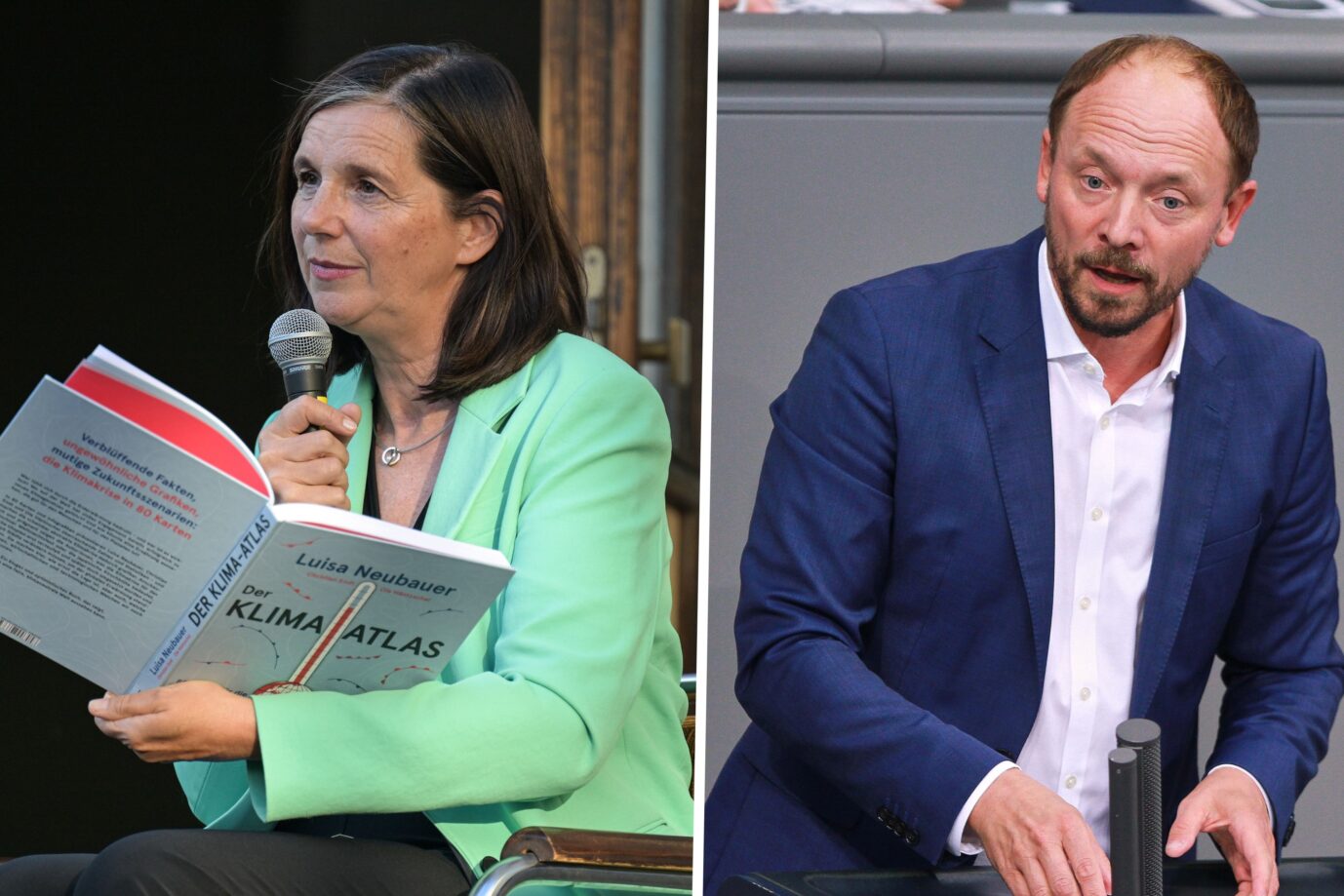 Katrin Göring-Eckardt (l.) und Marco Wanderwitz. Wollen die Demokratie schleifen.