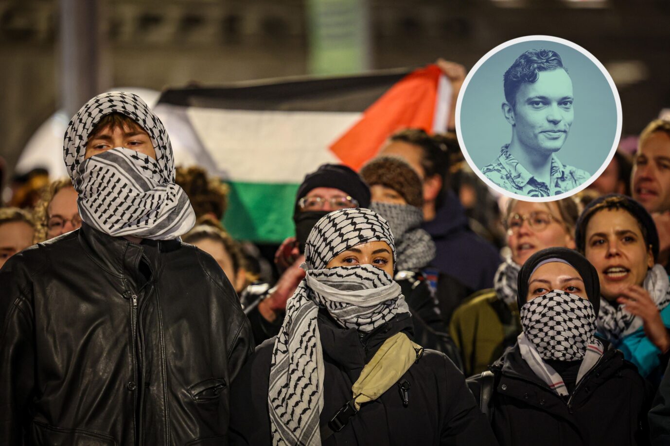 Das Bild zeigt eine Anti-Israel-Demonstration in Amsterdam. Antisemitismus ist ein Thema.