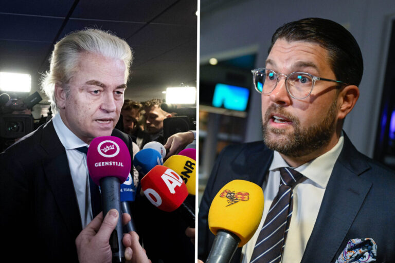 PVV-Chef Geert Wilders und Schwedendemokraten-Chef Jimmie Åkesson: Die beiden Rechten sorgten mit ihren Wahlerfolgen für Aufruhr. (Themenbild)