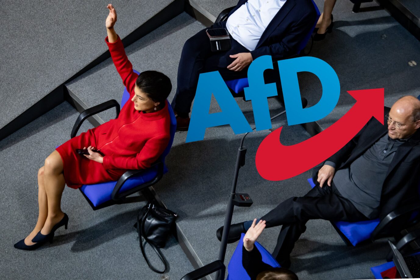 BSW-Co-Chefin Sahra Wagenknecht im Bundestag: Ihr „Deutschland, aber vernünftig und gerecht“ weckt Erinnerungen an ein AfD-Motto. Foto: picture alliance / NurPhoto | Emmanuele Contini/ Wikicommons