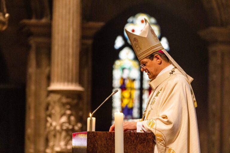 Protest: Erzbischof Stephan Burger bei einer Predigt im Freiburger Münster.