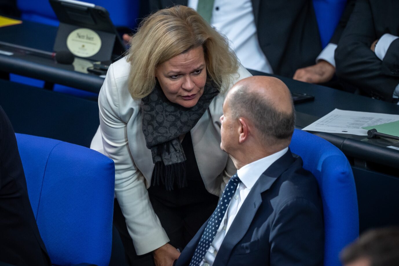 Innenministerin Nancy Faeser und Bundeskanzler Olaf Scholz (beide SPD) wollen derzeit keine Rückkehr von Syrern in deren Heimatland diskutieren.