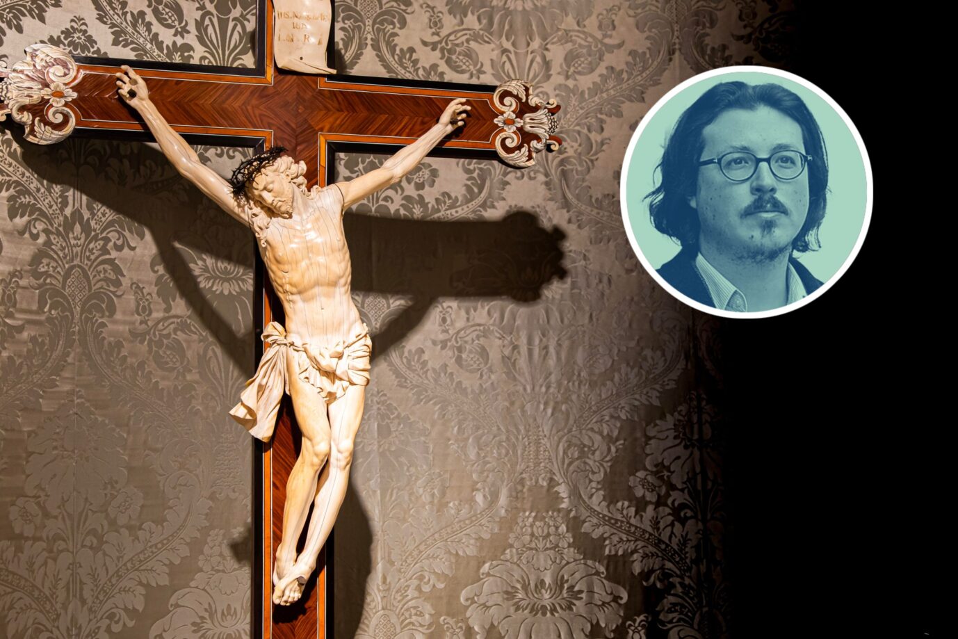 Das Bild zeigt Jesus am Kreuz.