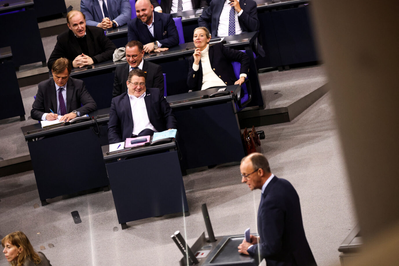 Friedrich Merz spricht am 29. Januar 2025 im Bundestag