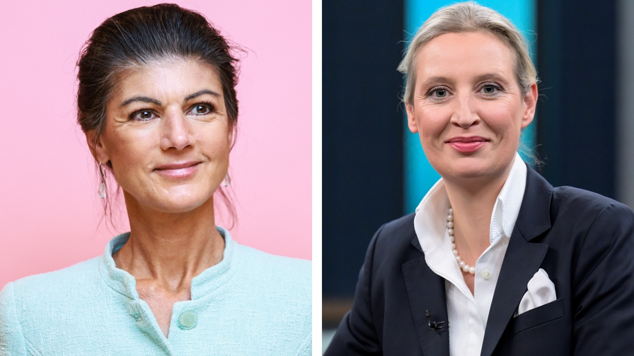 Keine Einladung zur Münchner Sicherheitskonferenz: Sahra Wagenknecht (BSW) und Alice Weidel (AfD).