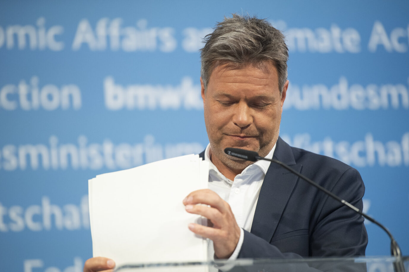 Das Foto zeigt den Kanzlerkandidat der Grünen, Robert Habeck