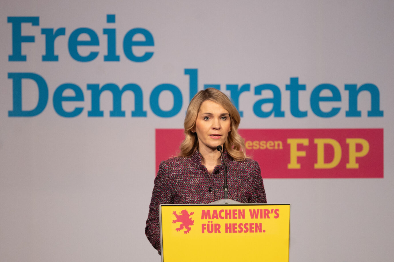 Das Foto zeigt die hessische FDP-Fraktionschefin Wiebke Knell