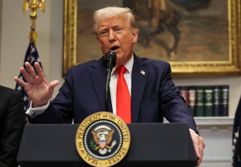 Macht seine Ankündigung wahr und stoppt die militärische Unterstützung für die Ukraine: US-Präsident Donald Trump. FOTO:picture alliance / REUTERS | Leah Millis