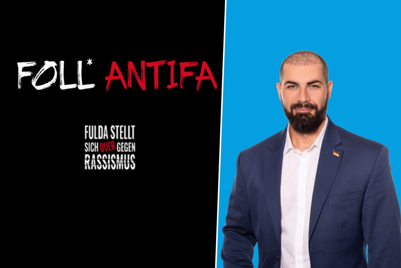 Steuergeld für einen Verein, der „foll Antifa“ ist: AfD fordert ein Ende der Förderung. Foto: „Fulda stellt sich quer“ /// Pierre Lameley