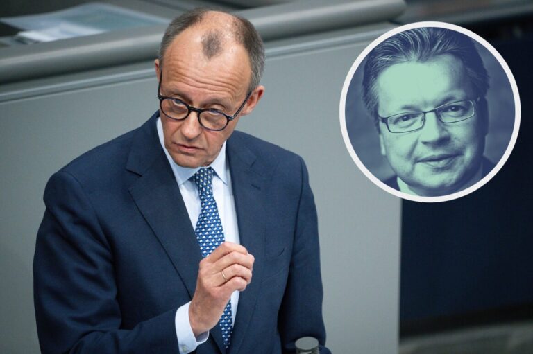 Friedrich Merz ist politisch voll auf Linie von Grünen und SPD.