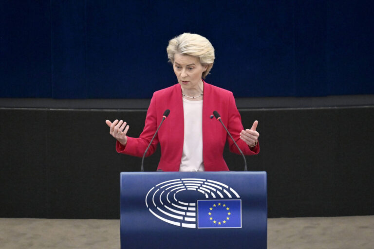 Das Foto zeigt EU-Kommissionspräsidentin Ursula Von der Leyen, die sich am Dienstag für ein „Gemeinsames Europäisches Rückkehrsystem“ ausgesprochen hat.