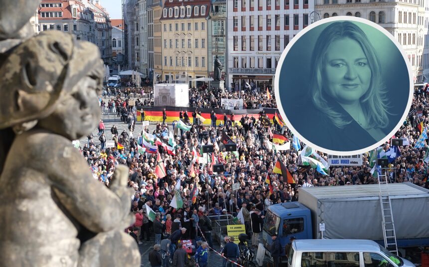 Pegida-Demonstration 2024: Ossis sind nicht demokratiemüde, sie lassen sich nicht alles gefallen.