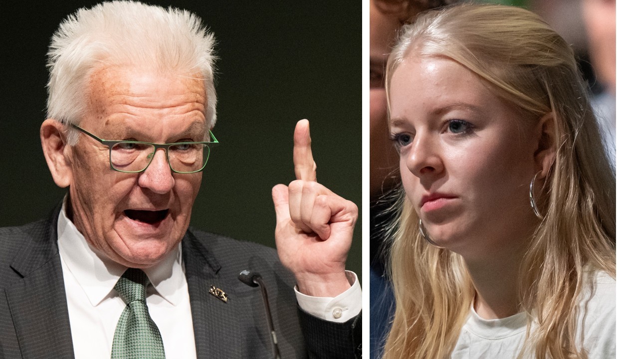 Baden-Württembergs Ministerpräsident Winfried Kretschmann (Grüne) hat die Chefin der Parteijugend, Jette Nietzard, zum Austritt aufgefordert.