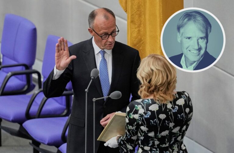 Noch vor dem Amtseid mußte Bundeskanzler Friedrich Merz den Unvereinbarkeitsbeschluß mit der Linken brechen.