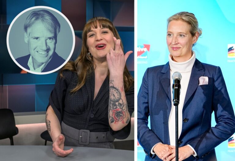 Heidi Reichinnek (Linke) und Alice Weidel (AfD, rechts): Kein Umsturz geplant, aber Fall für den Verfassungsschutz.