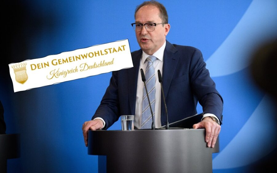 Innenminister Alexander Dobrindt (CSU) hat den Verein „Königreich Deutschland“ (Logo auf der Webseite) verboten.