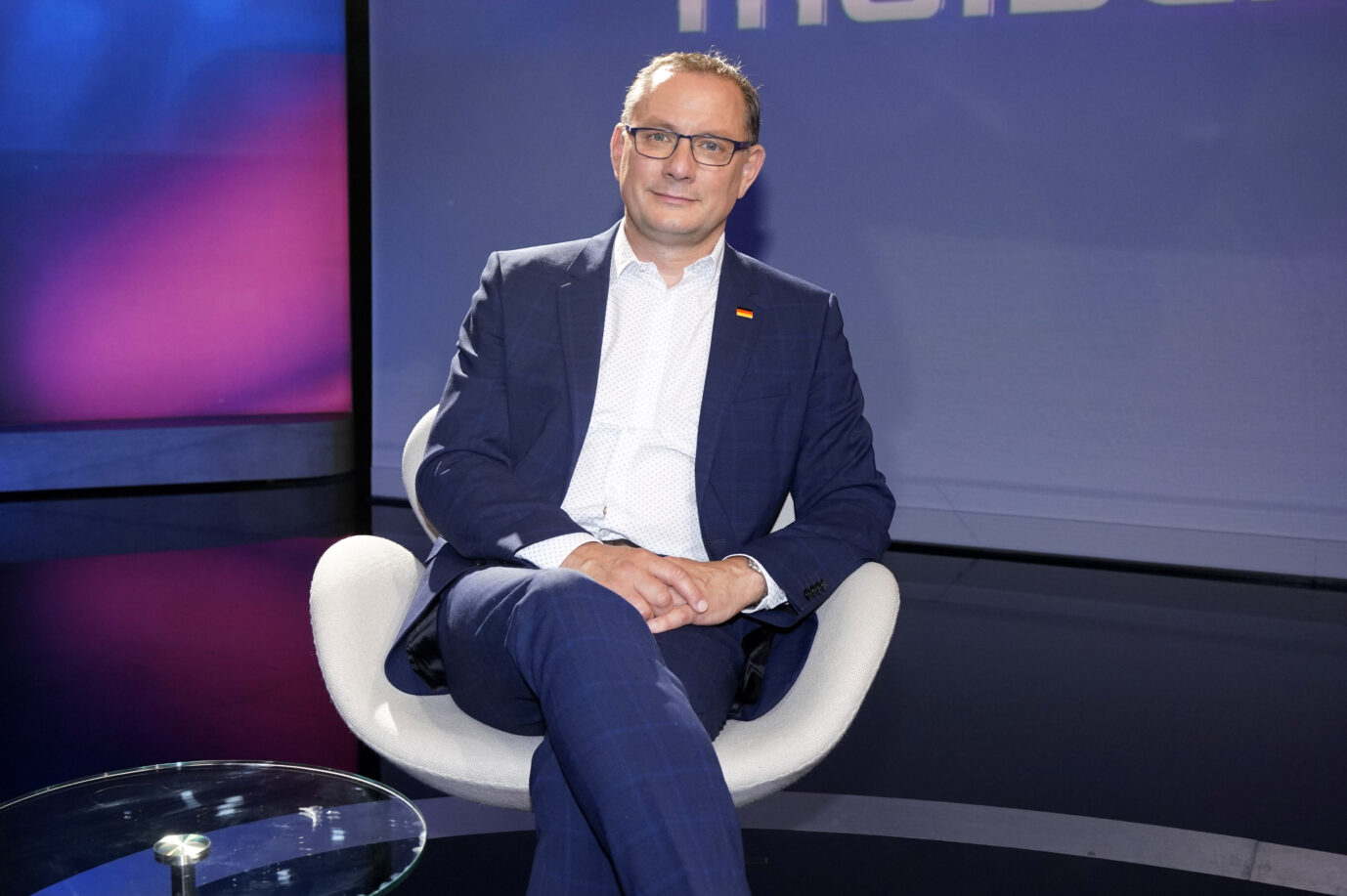 Tino Chrupalla in der ARD-Talkshow 'maischberger' im Studio Berlin Adlershof. Berlin, 21.06.2023