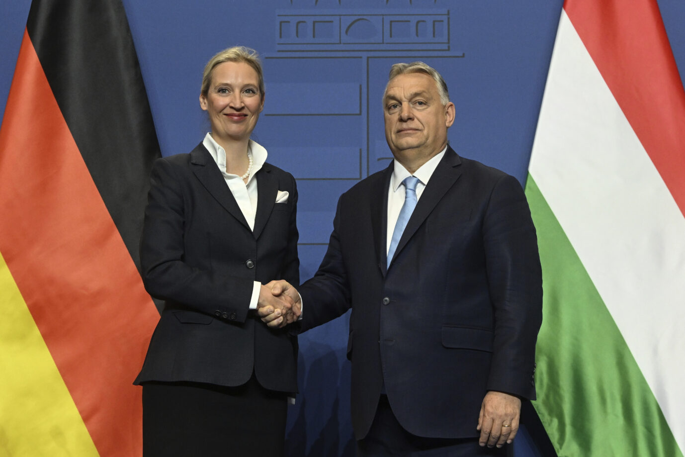 Ungarns Regierungschef Viktor Orbán empfängt AfD-Chefin Alice Weidel im Februar in Budapest.