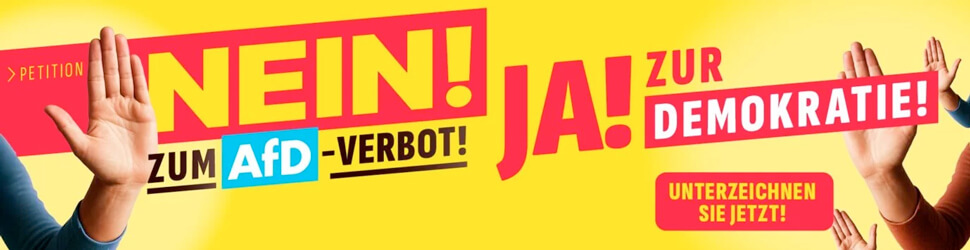 Petition Nein zum AfD-Verbot Ja zur Demokratie