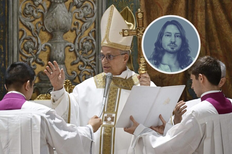 Papst Leo XIV celebrates a Holy Mass with the cardinals in the Sistine Chapel at the Vatican on May 9, 2025 at the conclusion of the Conclave. The morning after being elected the 267th Pope, Pope Leo XIV celebrates his first Mass as Pope. Photo by EV/Vatican Media/ABACAPRESS.COM
