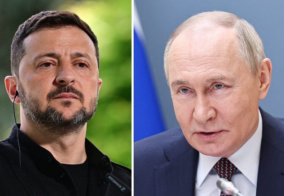 Der ukrainische Präsident Volodymyr Selenskyj (links) und Rußlands Präsident Wladimir: Am Donnerstag könnten sich die beiden in Istanbul gegenüberstehen Foto: picture alliance/dpa/Russian President Press Office | Alexander Kazakov u. picture alliance / SIPA | Liewig / POOL /JF-Montage