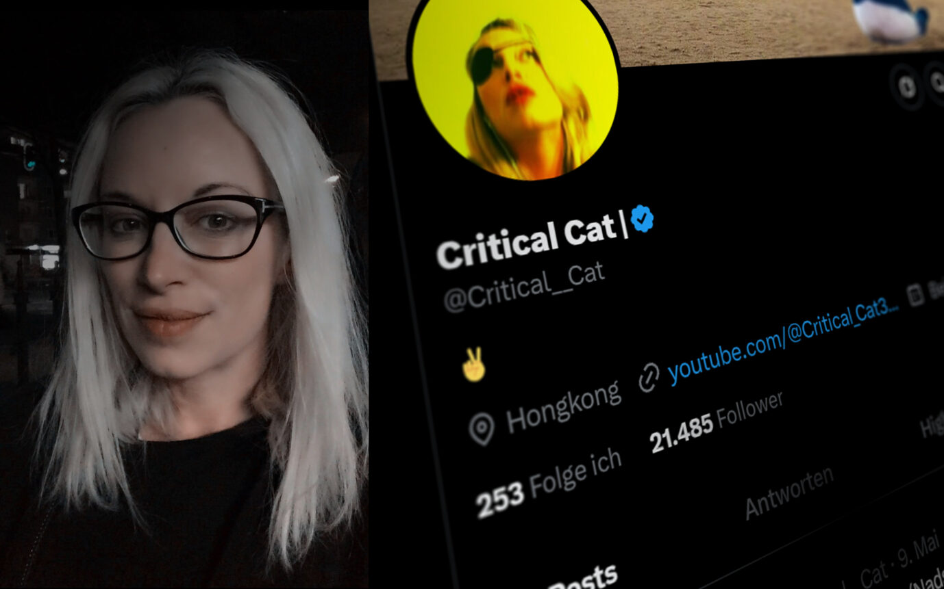 Twitter-Account von Critical Cat und Catharina Schmieder: Kritik am öffentlich-rechtlichen Rundfunk. Foto: Screenshot/JF /// Privat